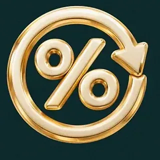 Gold percent symbol — Rich Prize