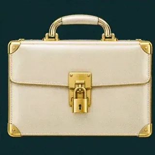 Locked leather briefcase — Rich Prize