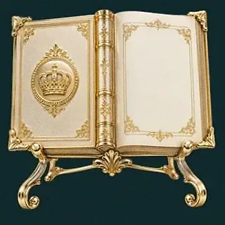 Ornate open book — Rich Prize