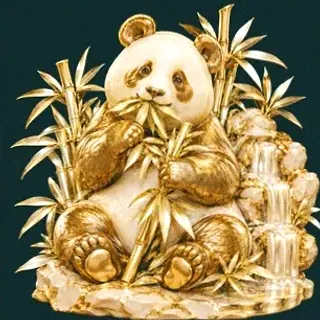 Panda eating bamboo — Rich Prize