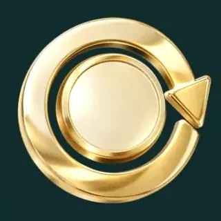 Gold circular arrow — Rich Prize
