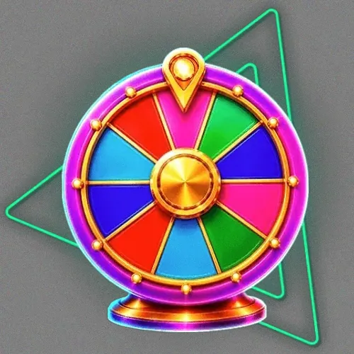 Colourful prize wheel