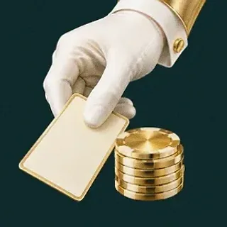 Hand dealing card — Rich Prize