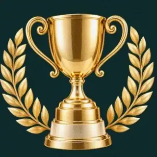 Gold trophy cup — Rich Prize