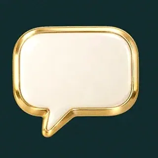 Gold speech bubble — Rich Prize